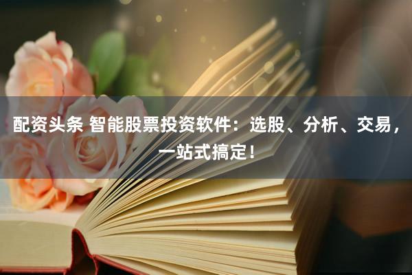 配资头条 智能股票投资软件：选股、分析、交易，一站式搞定！